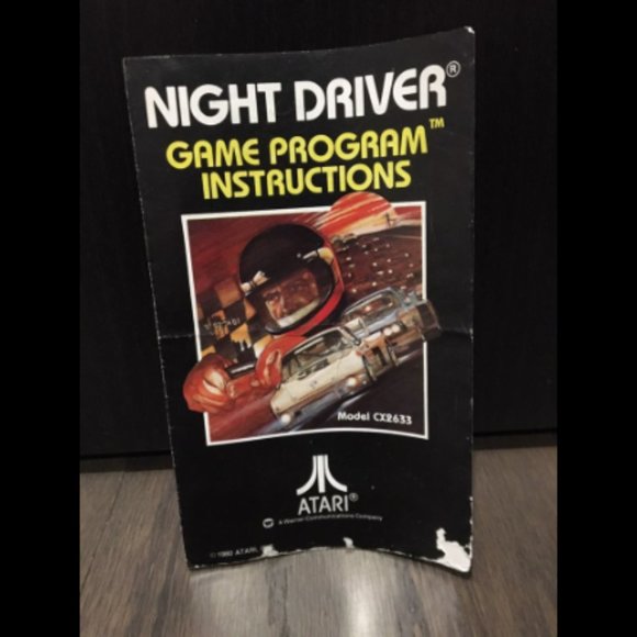 Atari 2600 Night Driver Game with Manual and Case - Picture 5 of 10